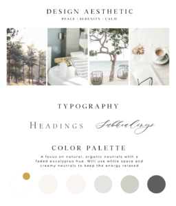 Branding color palette - calm neutrals, creamy beautiful branding